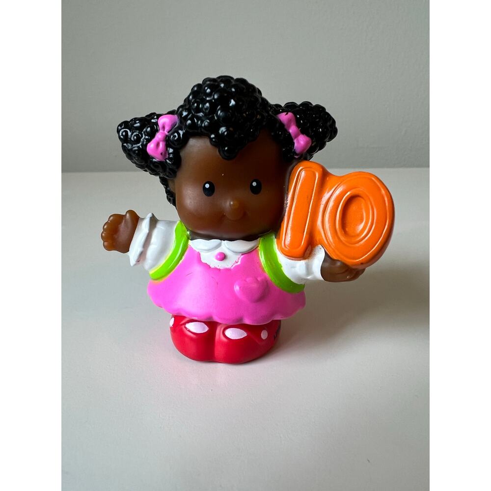 Fisher-Price Little People Time to Learn numbers # 10 African American Girl 2005